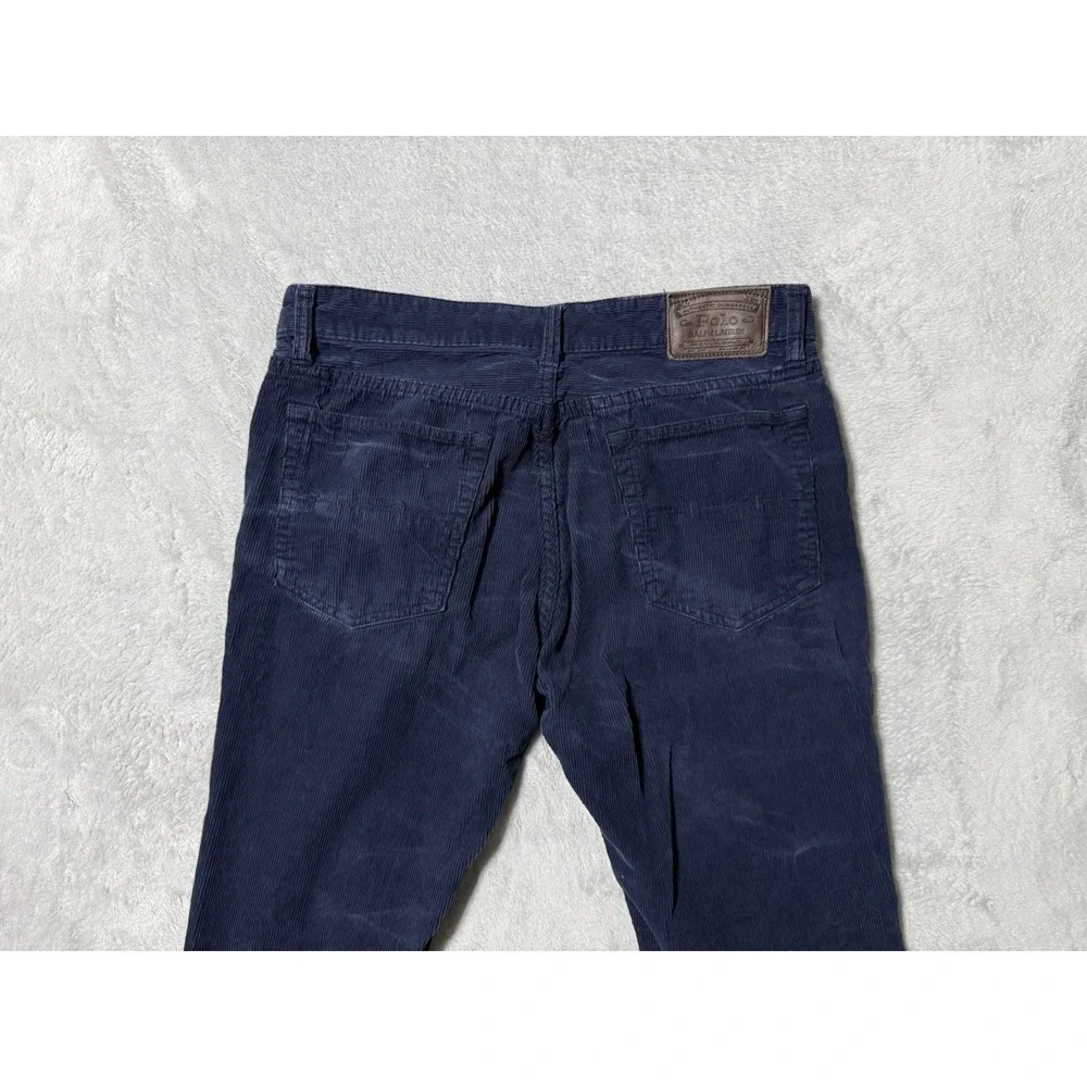 Polo Ralph Lauren Corduroy Pants Mens 32x29 Navy‎ Blue Corduroy Cotton